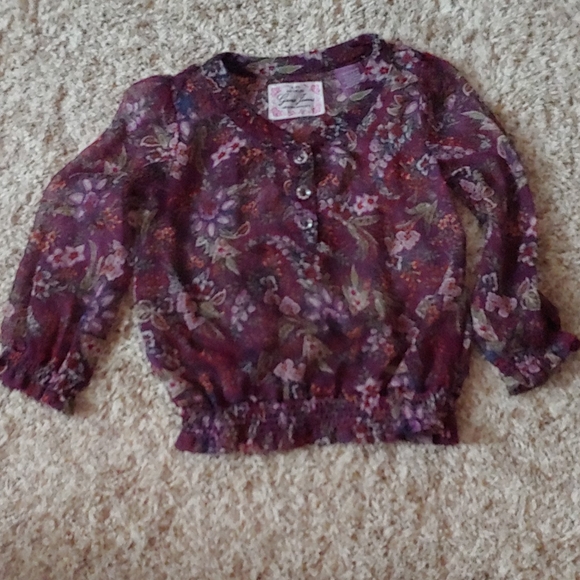 Guess Jeans Floral Blouse - Picture 1 of 5